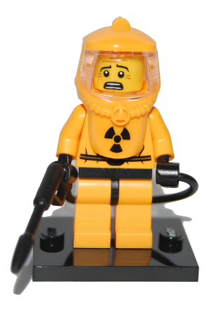 Минифигурка LEGO Collectible Hazmat Guy, Series 4  col04-13 U